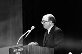 Martin Feldstein speaks at the Winter Institute, St. Cloud State University