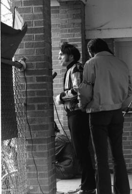 A man speaks, Day of Peace protest, St. Cloud State University