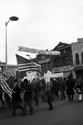 Vietnam protesters march in downtown St. Cloud