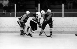 St. Cloud State hockey player Tony Schmalzbauer during a game against St. Scholastica