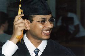 Man at commencement, St. Cloud State University