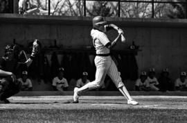 Scott Mansch swings a bat during a St. Cloud State University baseball game against Northern State University