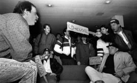 Protest regarding sale of adult magazines at Atwood Memorial Center (1966), St. Cloud State University