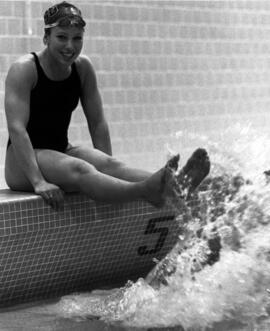 Swimmer Pam Raetz, St. Cloud State University