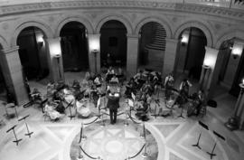 Jazz band performs at the Minnesota state capitol in St. Paul, St. Cloud State University