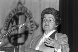 Anne Krueger speaks at the Winter Institute, St. Cloud State University