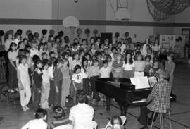 Children sing during a concert, St. Cloud State University