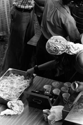 A woman makes lemonade, Lemonade Concert and Art Fair, St. Cloud State University