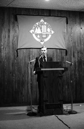President Charles Graham at the University Day ceremony, St. Cloud State University