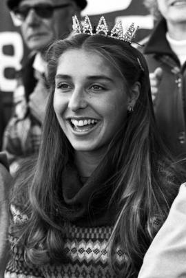 Homecoming queen Shelly Iten attends the St. Cloud State University homecoming football game