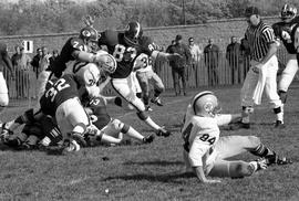 Football game, St. Cloud State University vs. Michigan Tech University