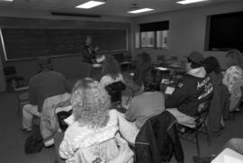 Richard Lawrence teaches a Criminal Justice class, St. Cloud State University
