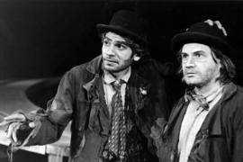 Tony Papenfuss (right) performs in Waiting for Godot theatre production, St. Cloud State University