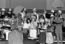 Children sing during a concert, St. Cloud State University