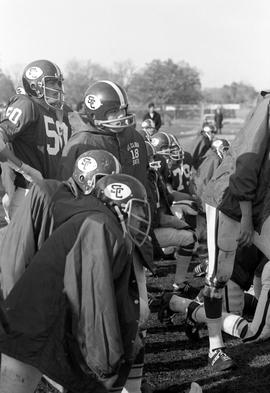 Football game, St. Cloud State University vs. Michigan Tech University