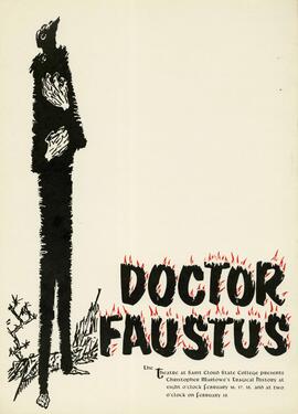 Doctor Faustus theatre production poster, St. Cloud State University