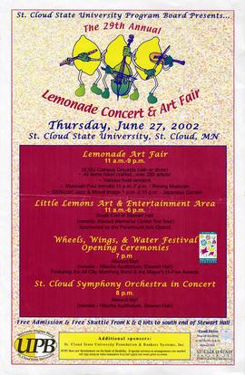 Lemonade Concert and Art Fair poster, St. Cloud State University