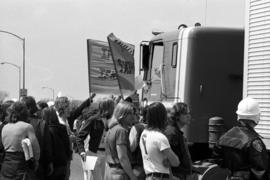 People protest, Day of Peace protest, St. Cloud State University