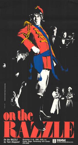 On the Razzle, theater production poster, St. Cloud State University