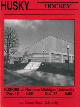 Men's hockey program cover, St. Cloud State University