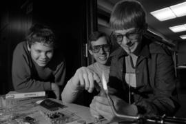 Math Contest participants work on an experiment, St. Cloud State University