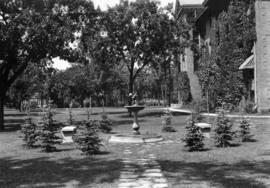 Fountain in front of Lawrence Hall (1905), St. Cloud State University