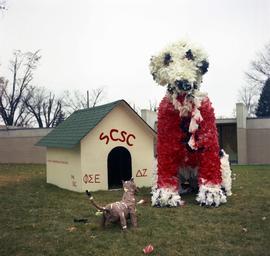 Homecoming outdoor display, St. Cloud State University