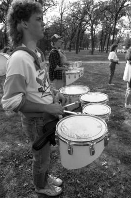 Marching band practices, St. Cloud State University