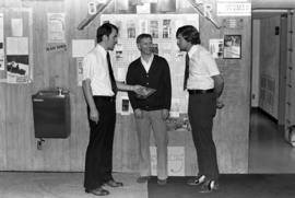 Gary Bartlett, Darrell Holubetz, and Roger Culhane receive an award, St. Cloud State University