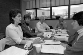 Gerontology students gather together, St. Cloud State University