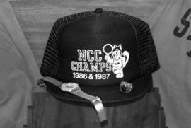 NCC basketball champions cap, ring, and watch, St. Cloud State University