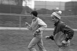 St. Cloud State cross country runners Kurt Threinen and Scott Ergen