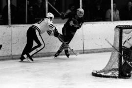 St. Cloud State University plays against Mankato State University in men's hockey