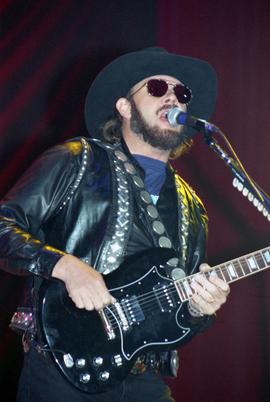 Hank Williams Jr. performs at the National Hockey Center (1989), St. Cloud State University