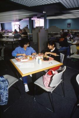 People dine at Garvey Commons (1963), St. Cloud State University