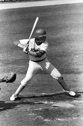 Scott Mansch at bat during a St. Cloud State University baseball game