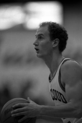 Todd Spaulding during a basketball game against Augustana College, St. Cloud State University