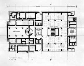 Centennial Hall (1971), basement floor plan, St. Cloud State University