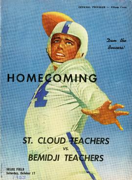 Football program cover, St. Cloud State University