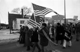 Vietnam War protest in downtown St. Cloud