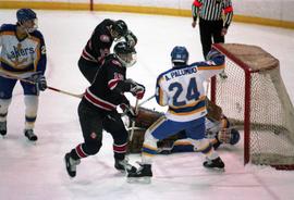 St. Cloud State University plays against Lake Superior State University in men's hockey