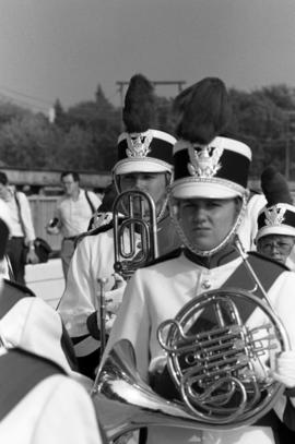 Marching band at the parade opening the new University Bridge, St. Cloud State University