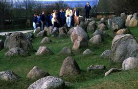 St. Cloud State students visit a Viking cemetery, Denmark