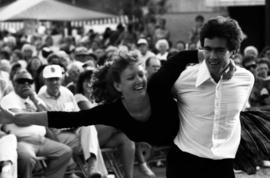 Dancers perform before a crowd, Lemonade Concert and Art Fair, St. Cloud State University