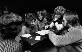 Winter Institute attendees play a game, St. Cloud State University