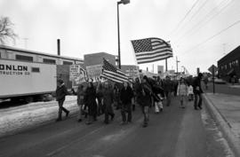 Vietnam War protest in downtown St. Cloud