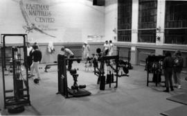 Students work out at the Eastman Hall (1930) Nautilus Center, St. Cloud State University