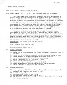 Legislators and politics oral history transcript - George Mische