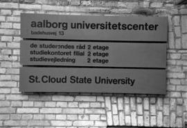 Aalborg University Center and St. Cloud State University Sign