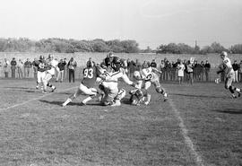 Football game, St. Cloud State University vs. Michigan Tech University